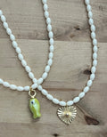 White Beaded necklace